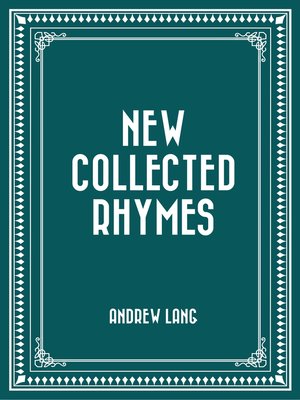 cover image of New Collected Rhymes